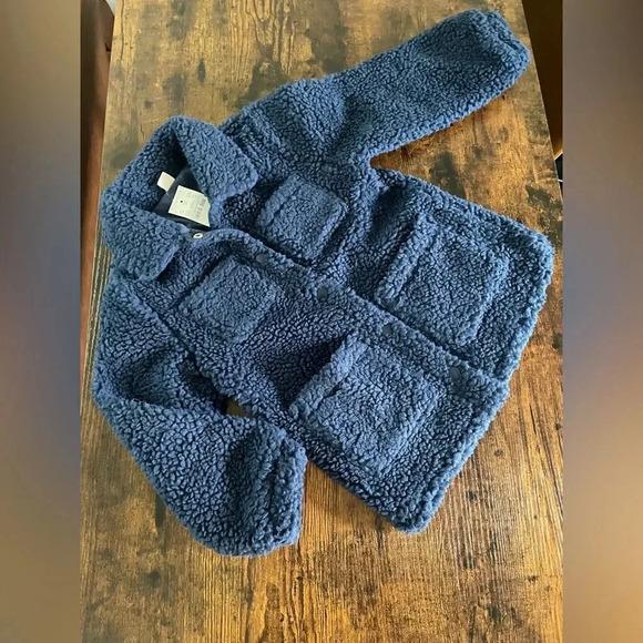 J.Crew Girls' shirt-jacket in sherpa - Picture 4 of 15